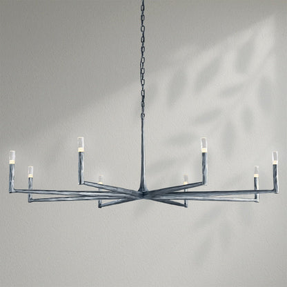 Thaddeos Forged Round Chandelier - Lightings Menu