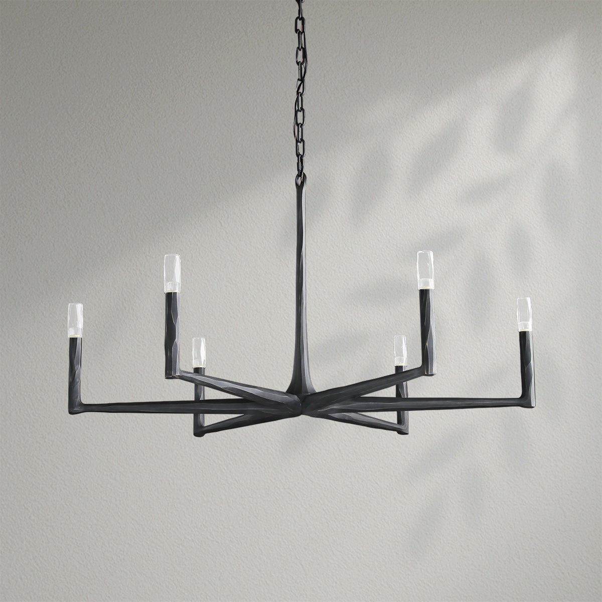Thaddeos Forged Round Chandelier - Lightings Menu