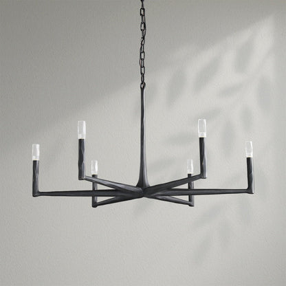 Thaddeos Forged Round Chandelier - Lightings Menu