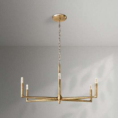 Thaddeos Forged Round Chandelier - Lightings Menu