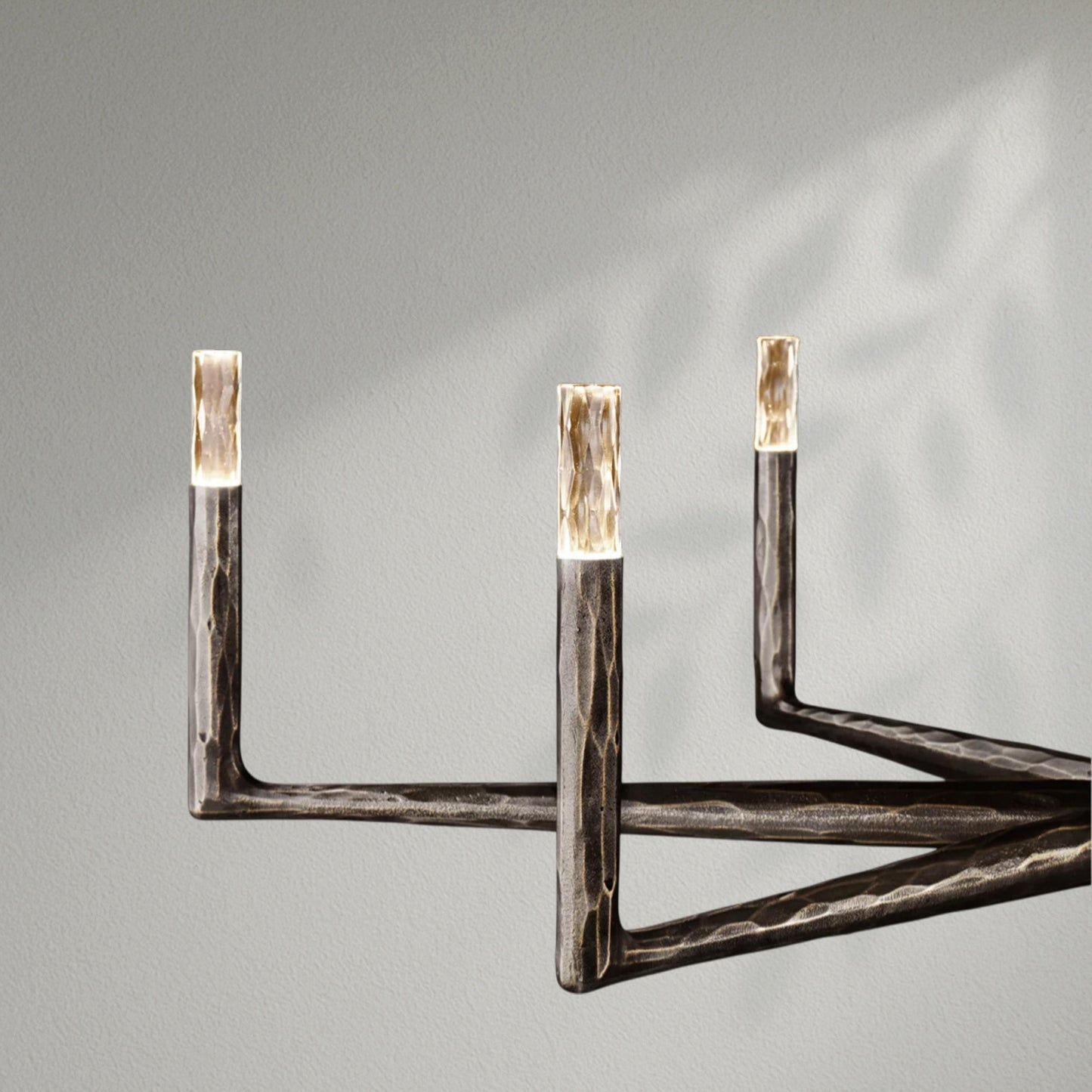 Thaddeos Forged Round Chandelier - Lightings Menu