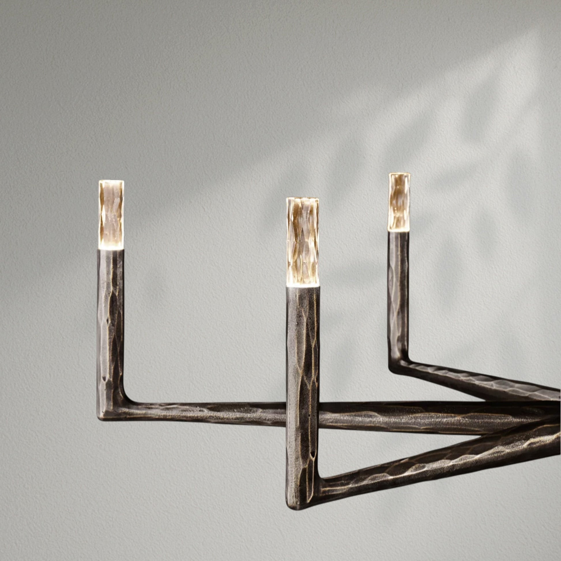 Thaddeos Forged Round Chandelier - Lightings Menu