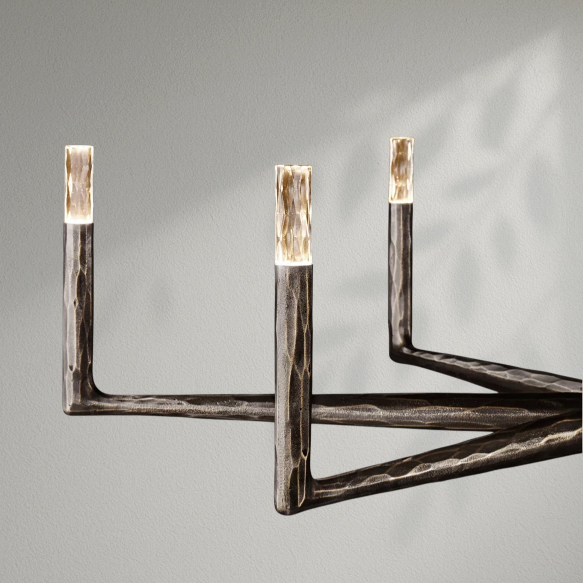 Thaddeos Forged Round Chandelier - Lightings Menu