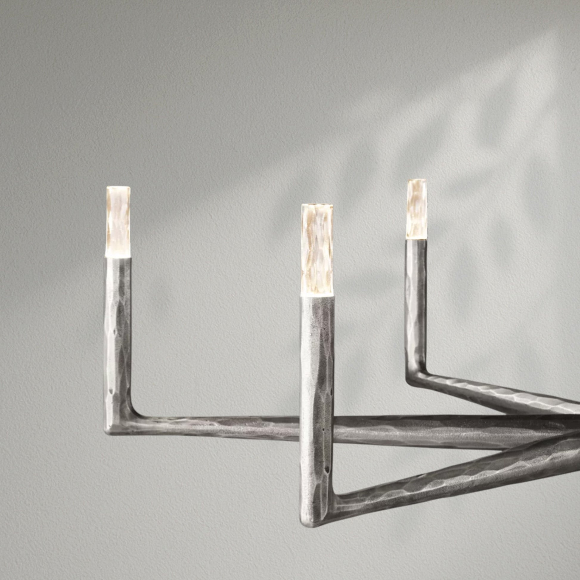 Thaddeos Forged Round Chandelier - Lightings Menu