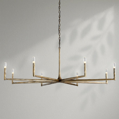 Thaddeos Forged Round Chandelier - Lightings Menu
