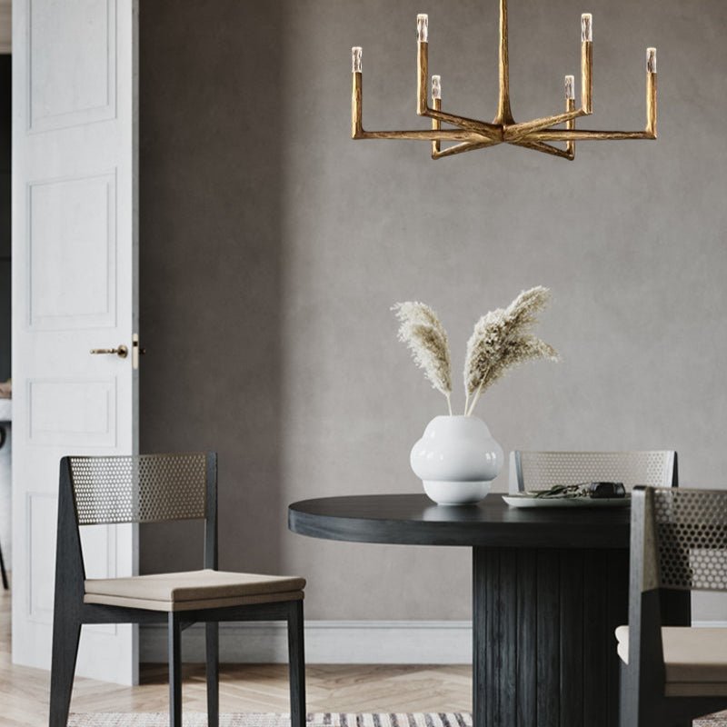 Thaddeos Forged Round Chandelier - Lightings Menu