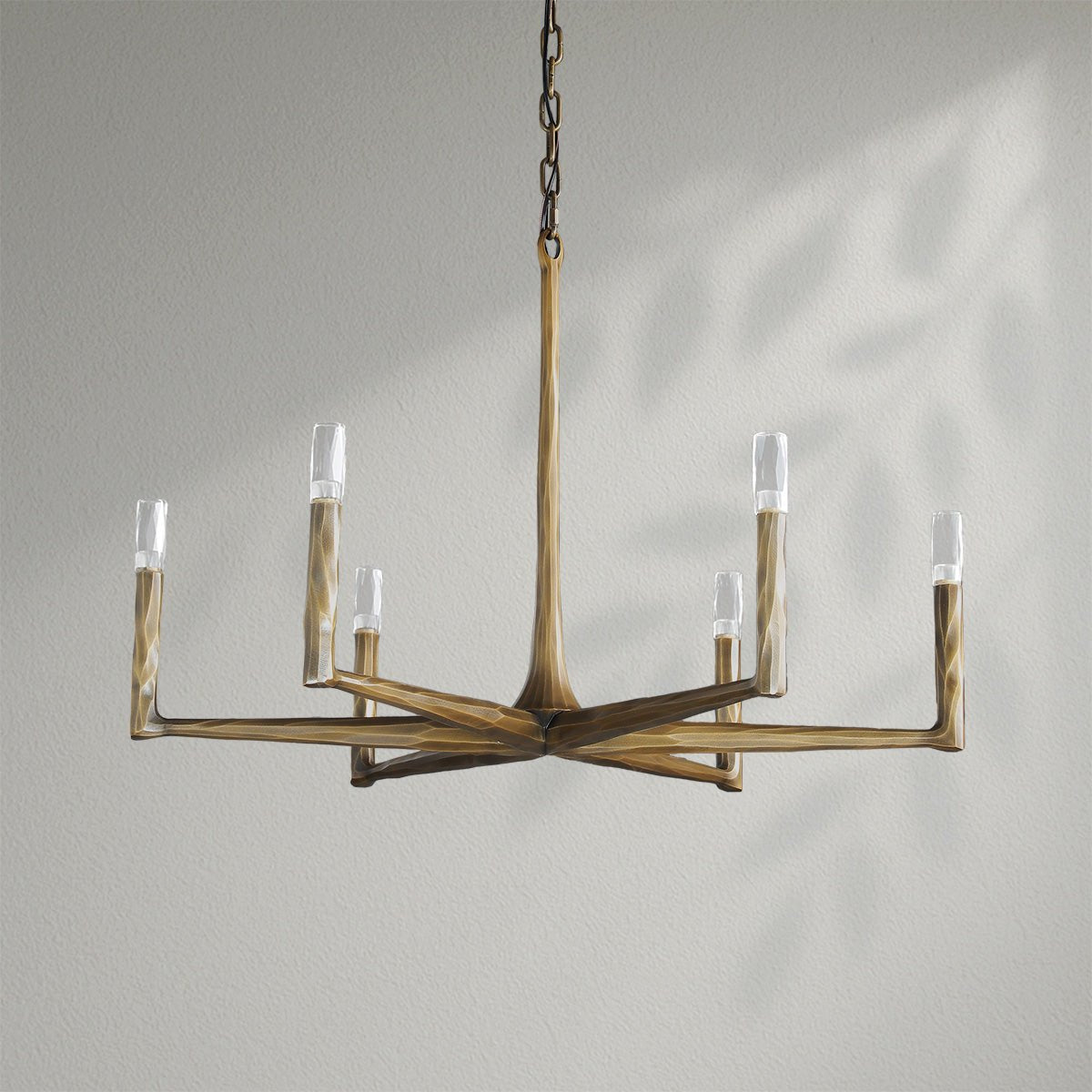 Thaddeos Forged Round Chandelier - Lightings Menu