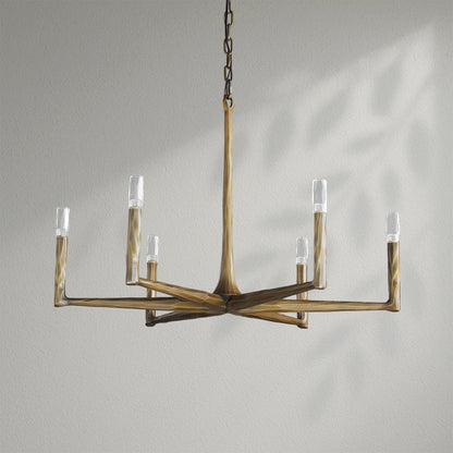 Thaddeos Forged Round Chandelier - Lightings Menu