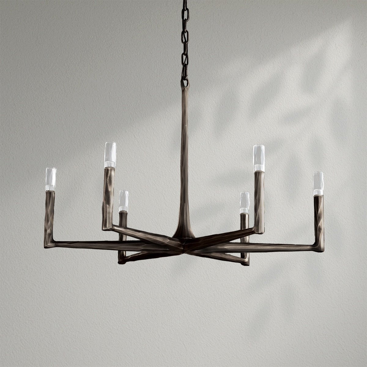Thaddeos Forged Round Chandelier - Lightings Menu