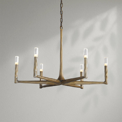 Thaddeos Forged Round Chandelier - Lightings Menu