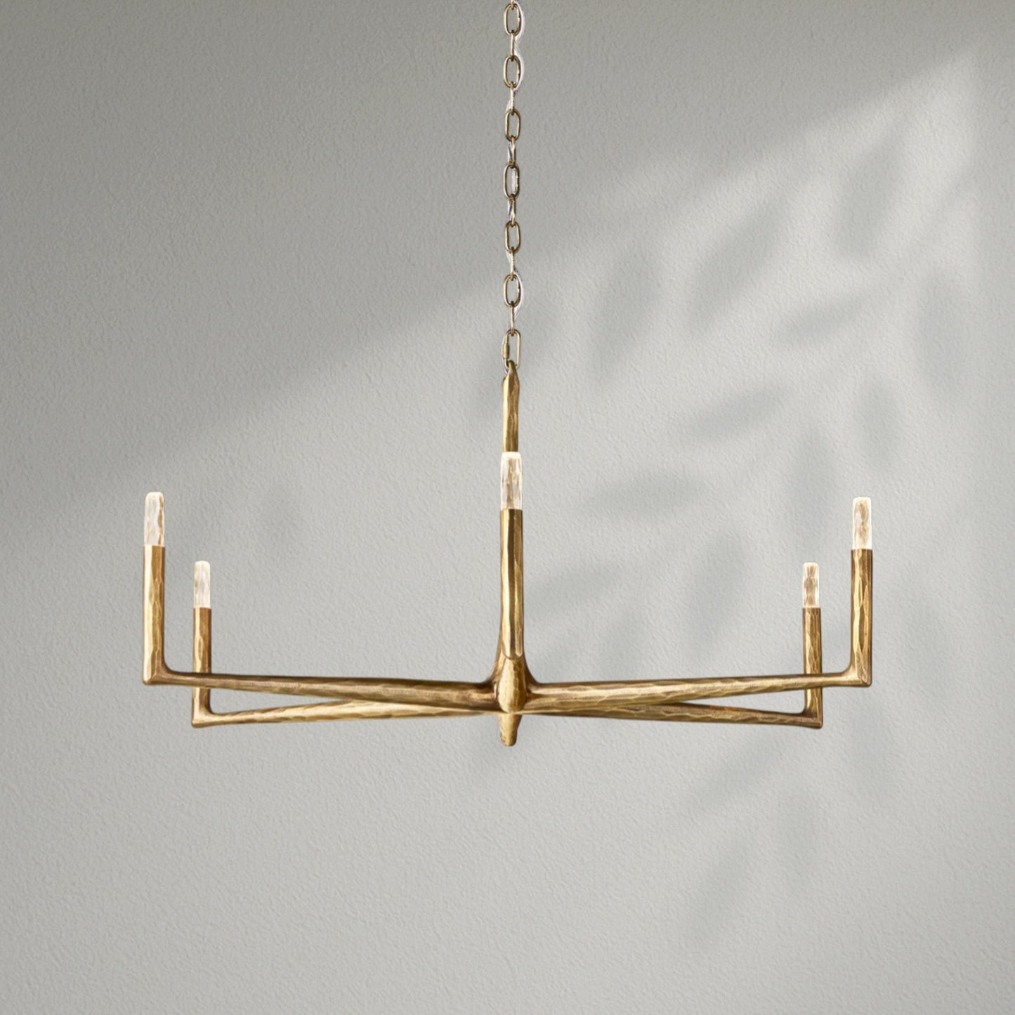 Thaddeos Forged Round Chandelier - Lightings Menu