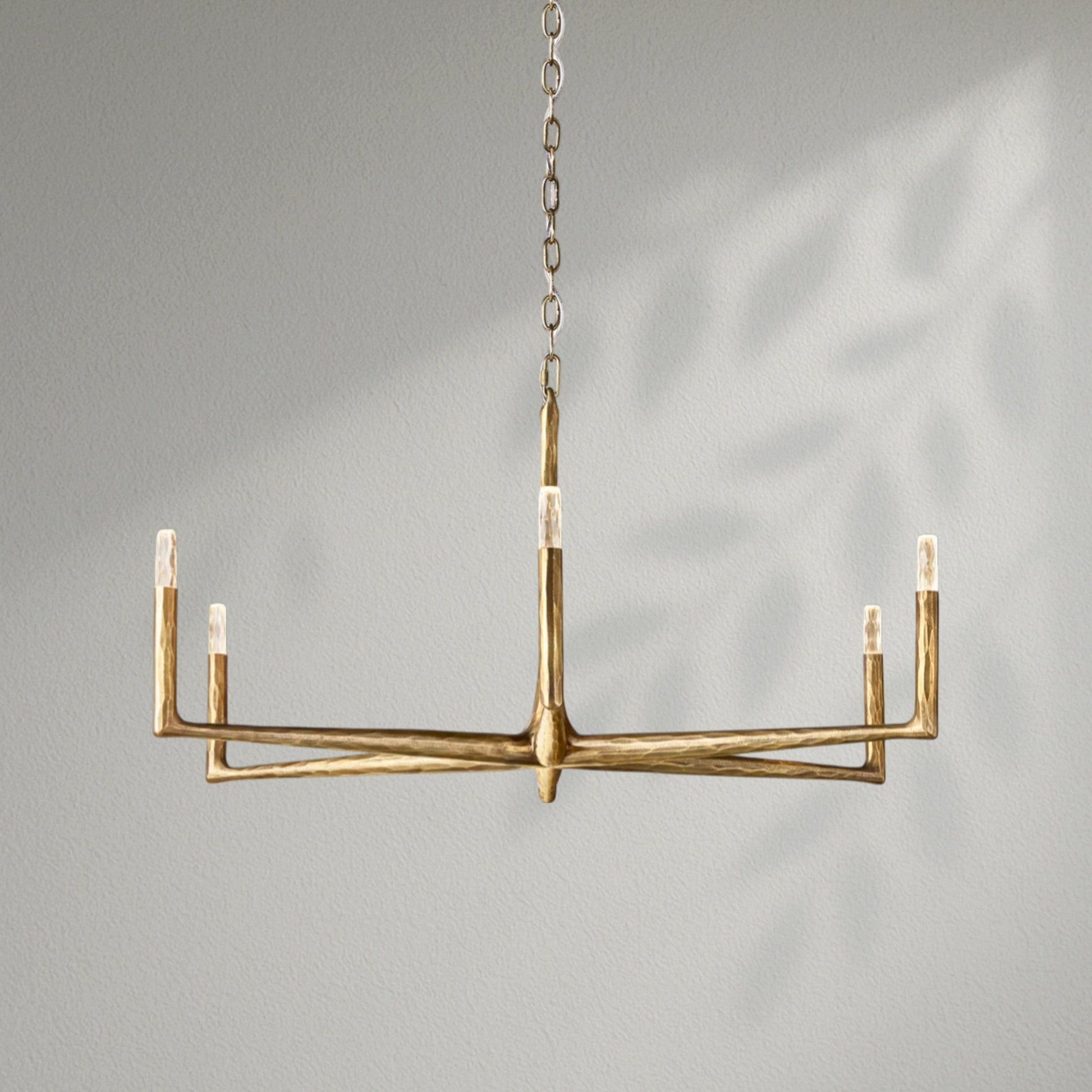 Thaddeos Forged Round Chandelier - Lightings Menu