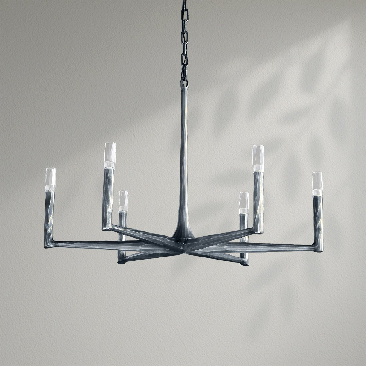 Thaddeos Forged Round Chandelier - Lightings Menu