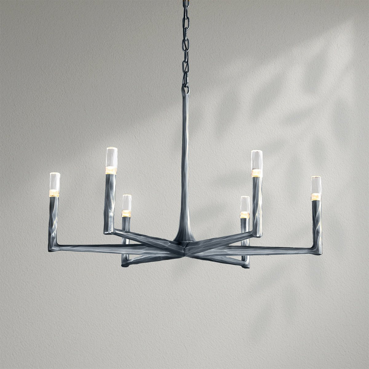 Thaddeos Forged Round Chandelier - Lightings Menu