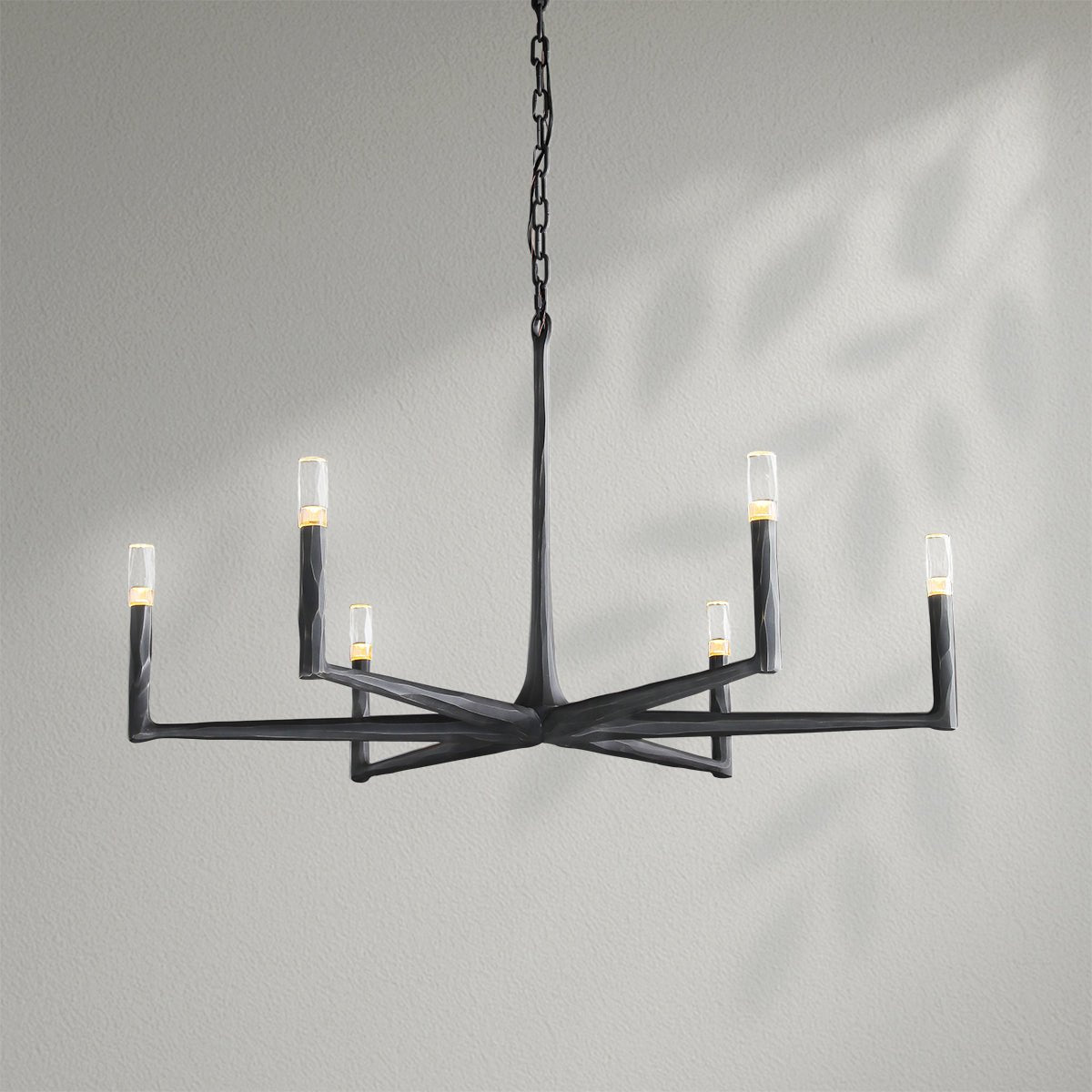 Thaddeos Forged Round Chandelier - Lightings Menu