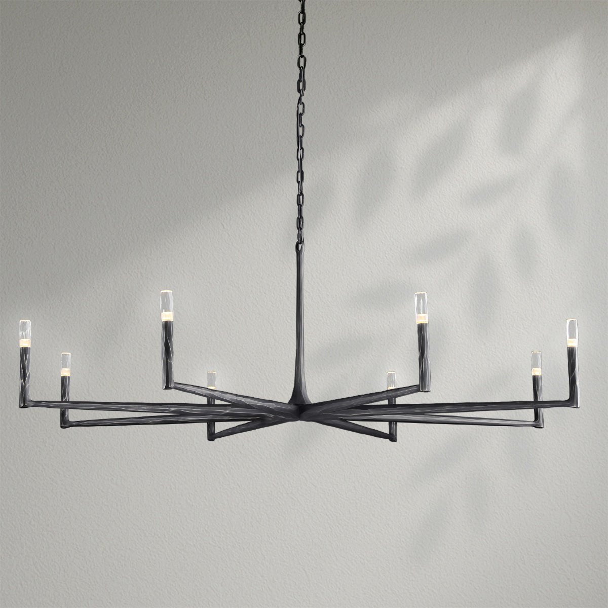 Thaddeos Forged Round Chandelier - Lightings Menu