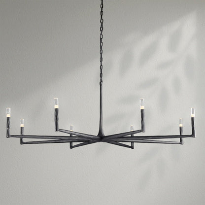 Thaddeos Forged Round Chandelier - Lightings Menu