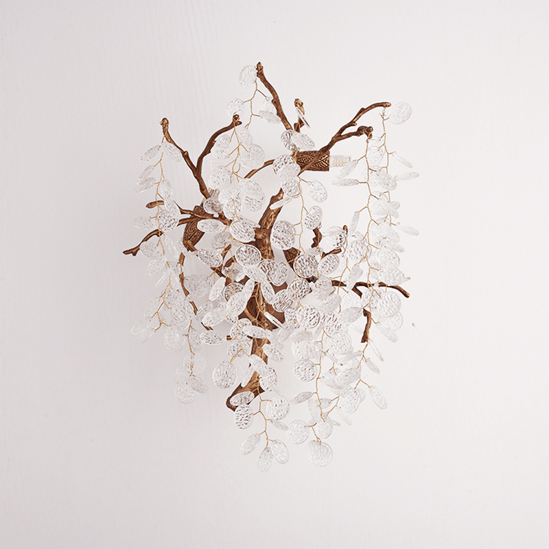 Thirza Branch Crystal Wall Sconce - Lightings Menu