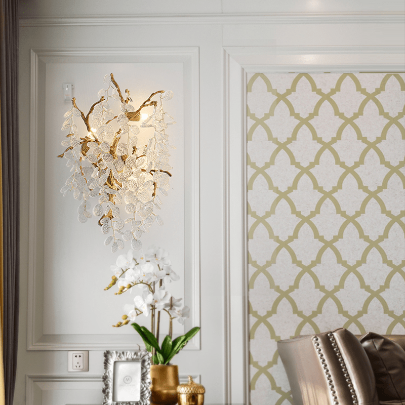 Thirza Branch Crystal Wall Sconce - Lightings Menu