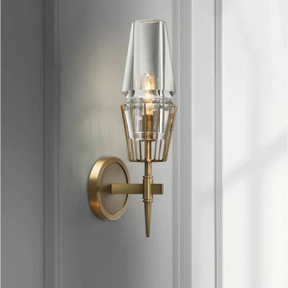 Torch Crystal Sconce 16" - Lightings Menu
