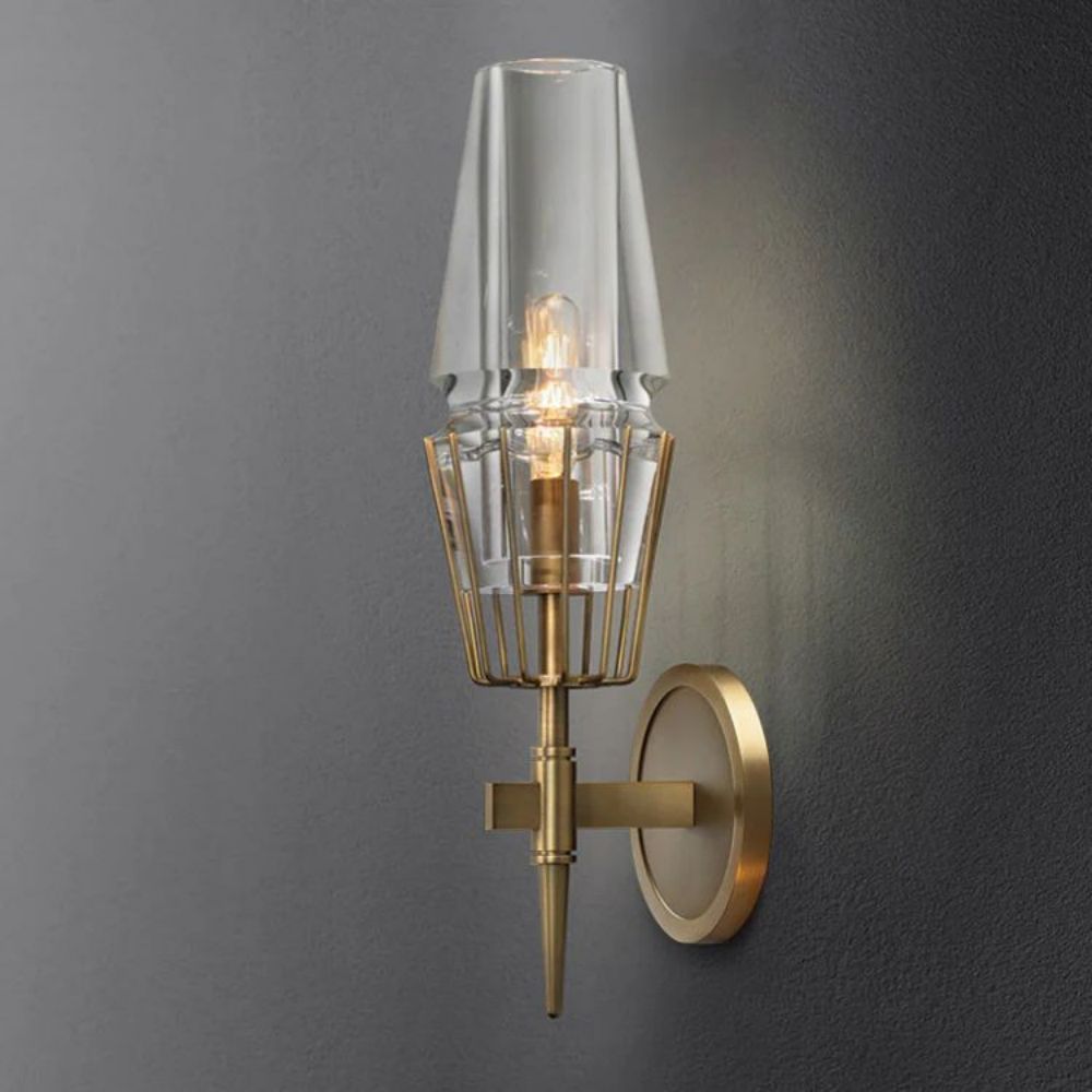 Torch Crystal Sconce 16" - Lightings Menu