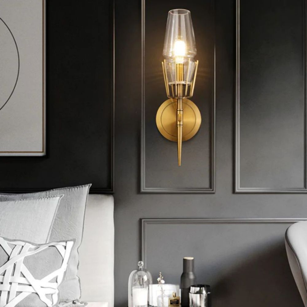 Torch Crystal Sconce 16" - Lightings Menu