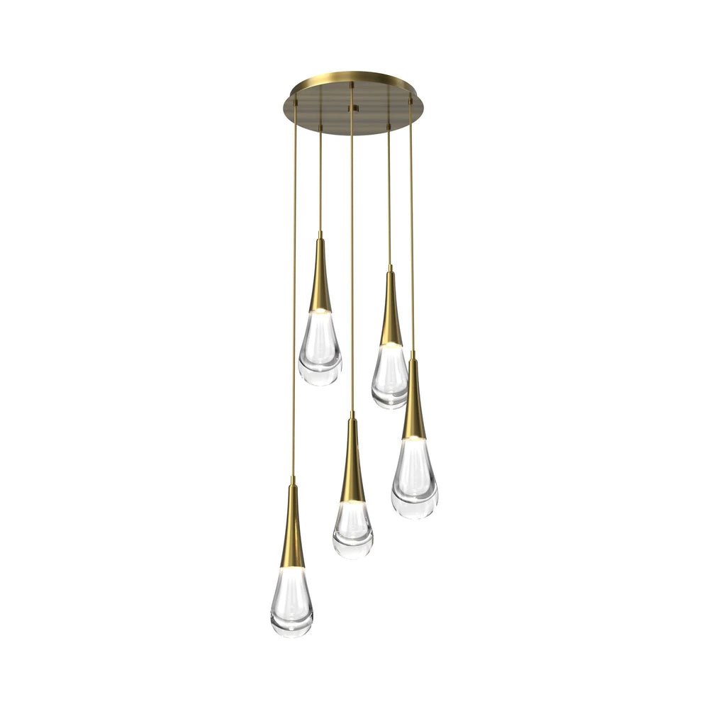 Water Drop Round LED Chandelier - Lightings Menu