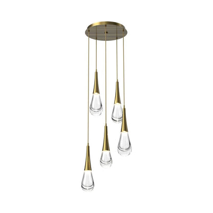 Water Drop Round LED Chandelier - Lightings Menu