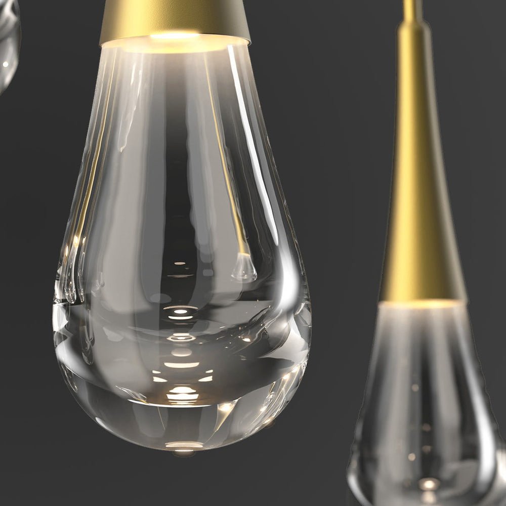 Water Drop Round LED Chandelier - Lightings Menu