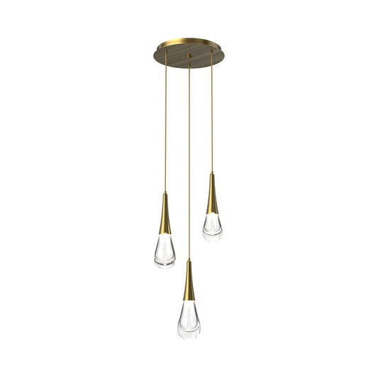 Water Drop Round LED Chandelier - Lightings Menu