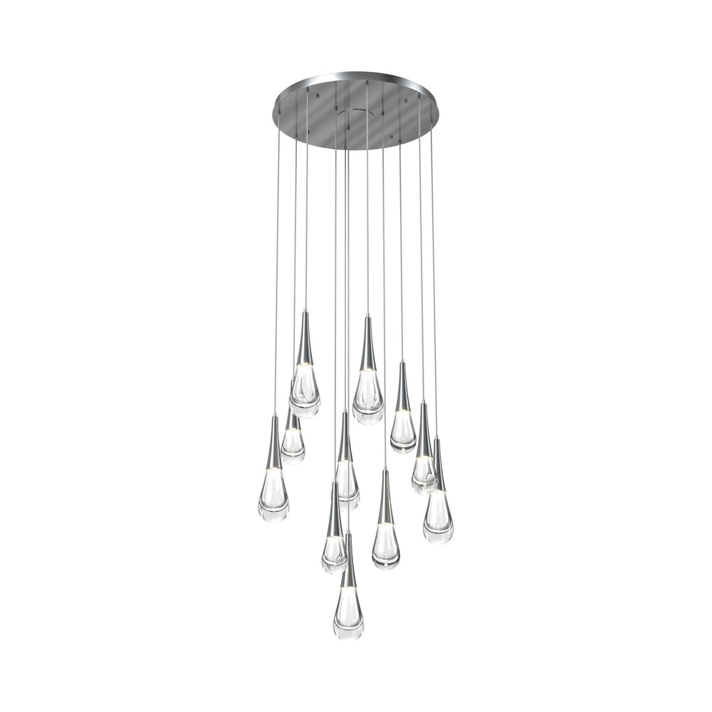 Water Drop Round LED Chandelier - Lightings Menu
