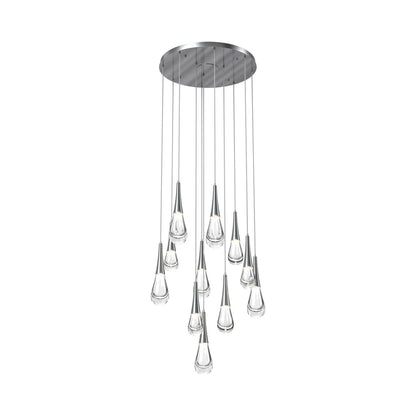 Water Drop Round LED Chandelier - Lightings Menu