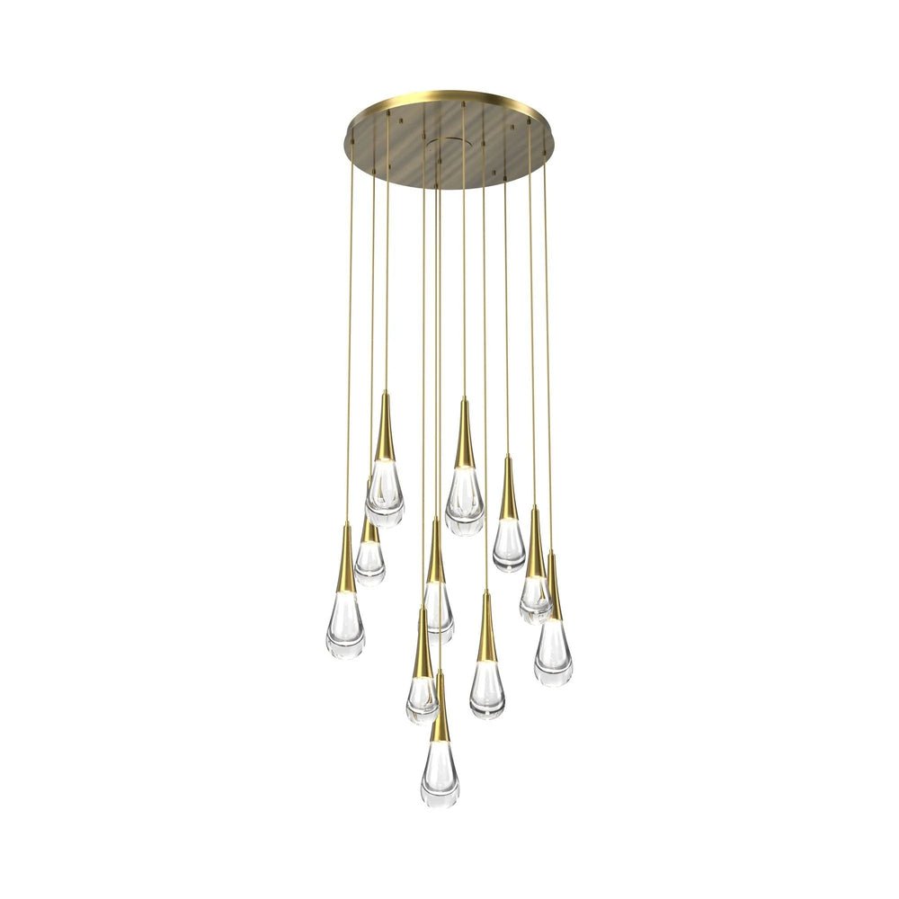 Water Drop Round LED Chandelier - Lightings Menu