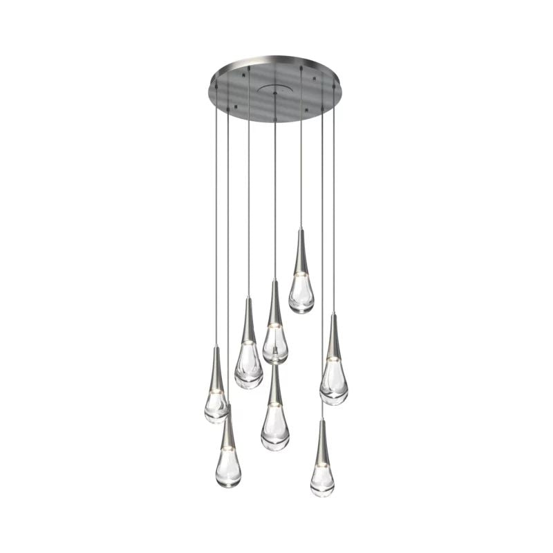 Water Drop Round LED Chandelier - Lightings Menu