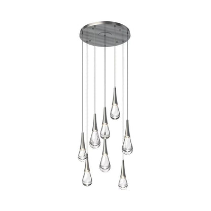 Water Drop Round LED Chandelier - Lightings Menu