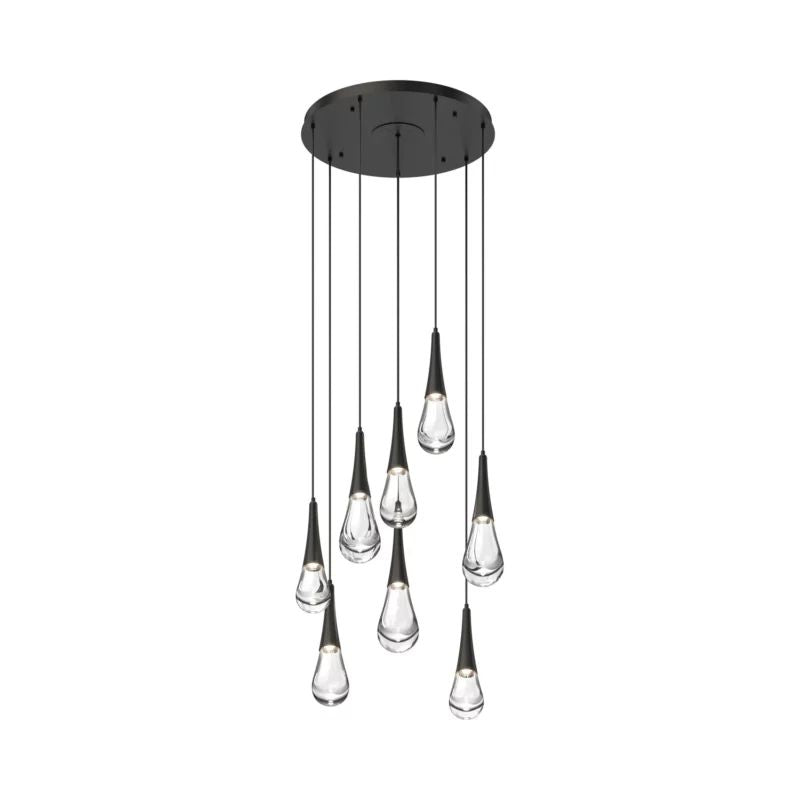 Water Drop Round LED Chandelier - Lightings Menu