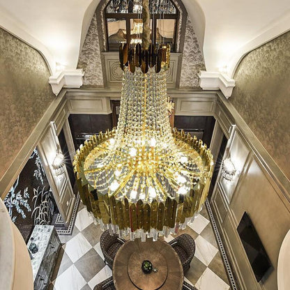William Multi Tier Crystal Chandelier - Lightings Menu