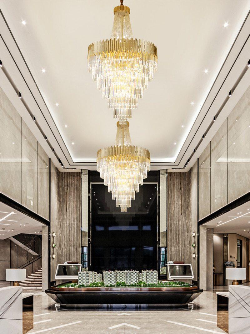 William Multi Tier Crystal Chandelier - Lightings Menu