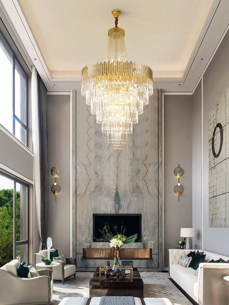 William Multi Tier Crystal Chandelier - Lightings Menu