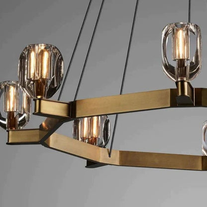 Xina Contemporary Circular Living Room Chandelier - Lightings Menu