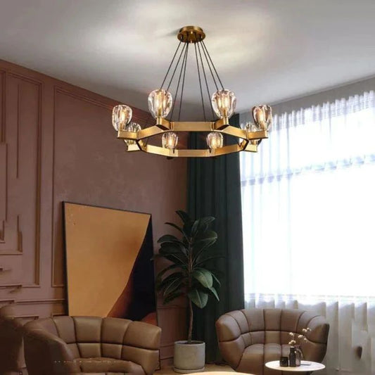 Xina Contemporary Circular Living Room Chandelier - Lightings Menu