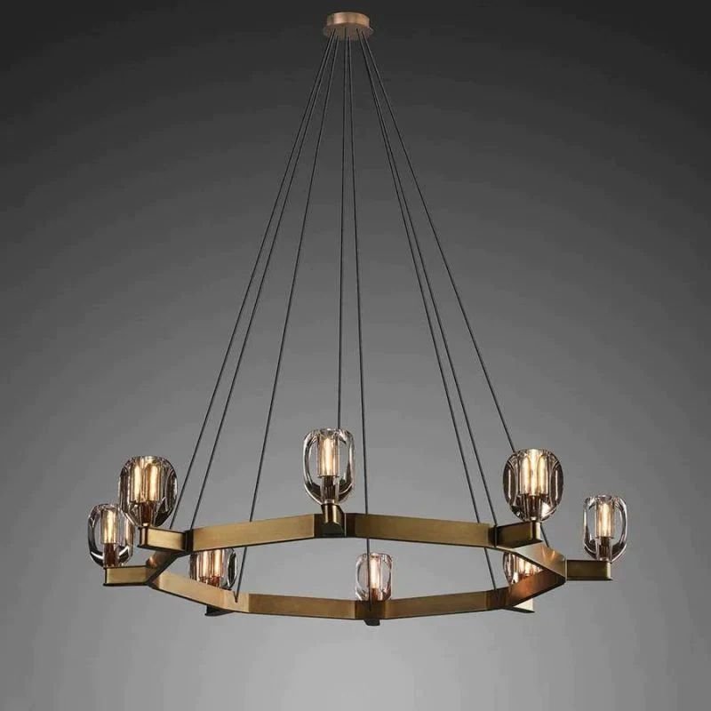 Xina Contemporary Circular Living Room Chandelier - Lightings Menu