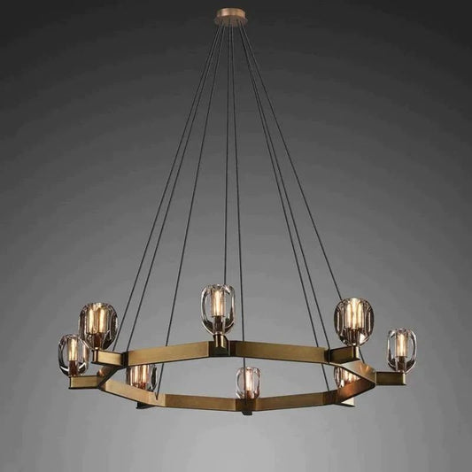 Xina Contemporary Circular Living Room Chandelier - Lightings Menu