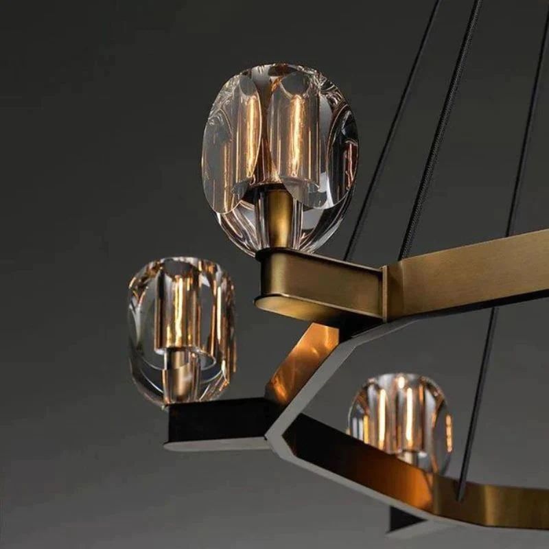 Xina Contemporary Circular Living Room Chandelier - Lightings Menu