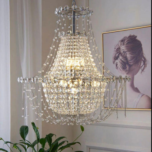Yolanda Empire Crystal Chandelier - Lightings Menu