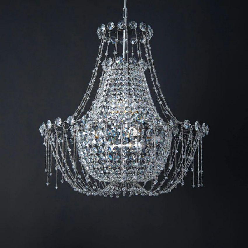 Yolanda Empire Crystal Chandelier - Lightings Menu