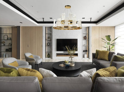 Z - Lite 1 - Tier Round LED Ring Chandelier - Lightings Menu