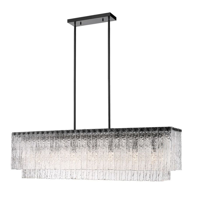 Z - Lite Linear Glass Chandelier - Lightings Menu