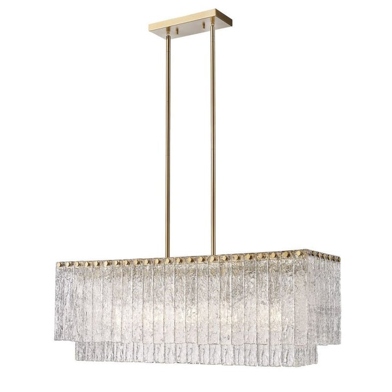 Z - Lite Linear Glass Chandelier - Lightings Menu