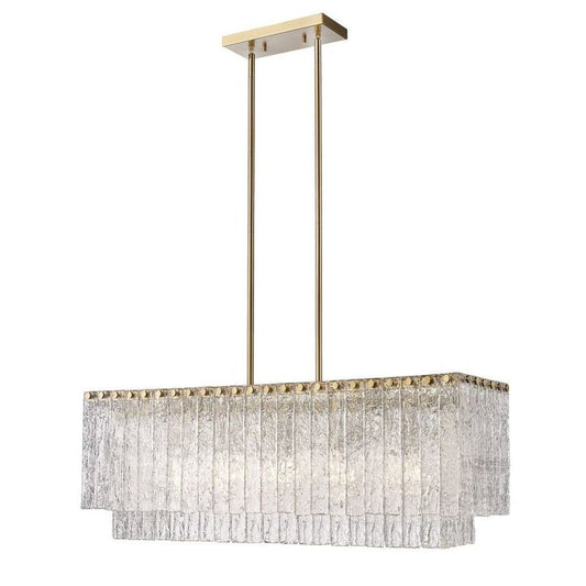 Z - Lite Linear Glass Chandelier - Lightings Menu